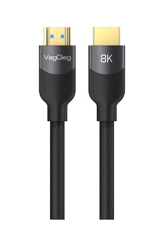 Premium 8k 60hz 4k 120hz Hdcp Arc Hdr Örgülü Hdmı 2.1 Kablo 3 Metre Diğer