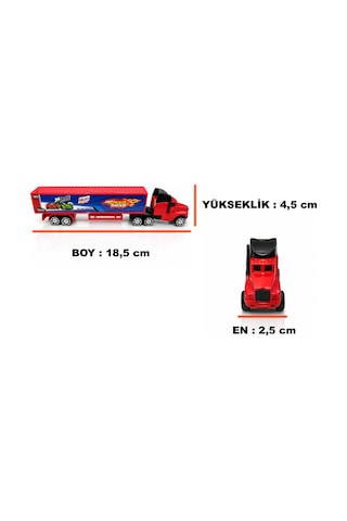 Tır Seti Trafik Levhalı 6 Araba 1 Tır Metal Araba Oyuncak Karışık