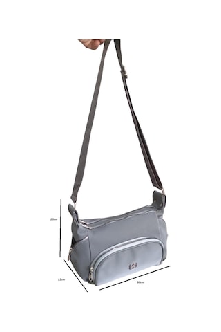Mygeppetobag Suni Deri Bayan Çapraz Çanta -omuz Çantası Gri