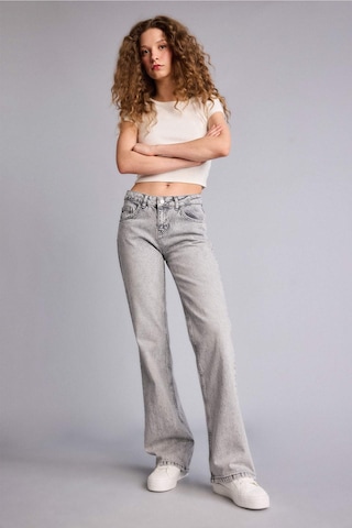 Defacto Bootcut Düşük Bel Uzun Jean Yıkamalı Pantolon H0137ax26spnm55 Gri-nm55