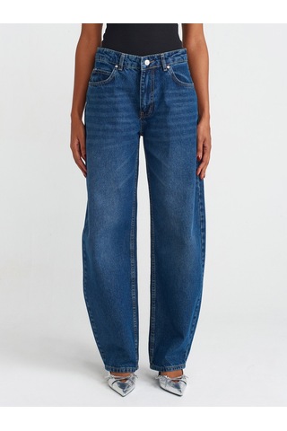 Dilvin 71747 Düşükbel Baggy Denim Pantolon Tint