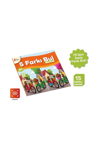 Playever 5 Farkı Bul - Araçlar, Dikkat Ve Görsel Algı Etkinlik Kitabı