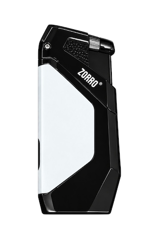 Zorro Çift Torch Pürmüz Siyah Gunmetal Metal Puro Çakmağı Trm1027