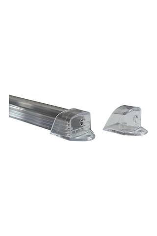 Lineer Alüminyum Boş Kasa Profil - Led Bar Boş Kasa Şeffaf Cam 1metre 2 Kanallı