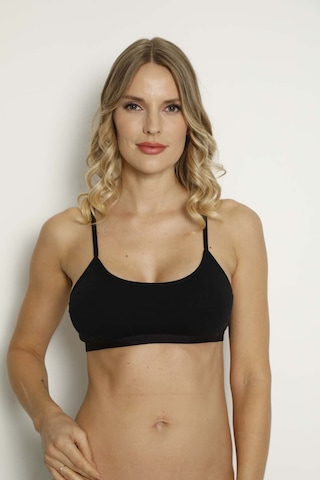 Comfort Secret Kadın Renkli Ip Askı Pedli Yarım Atlet Büstiyer 4'lü Set Çok Renkli