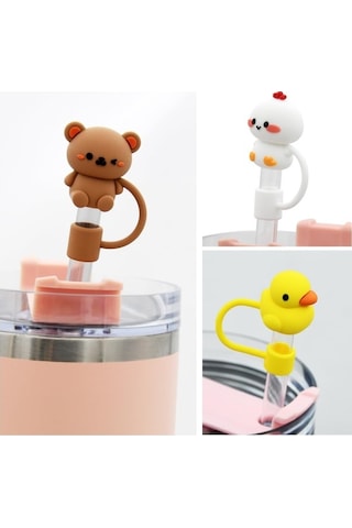 Novahub Stanley Tumbler Uyumlu Silikon Pipet Kapağı 5 Adet 30/40 Oz 001 615