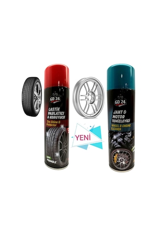 Gd24 Lastik Parlatıcı + Jant Temizleyici 450 Ml Gd24 Lastik Parlatıcı + Jant Temizleyici 450 Ml