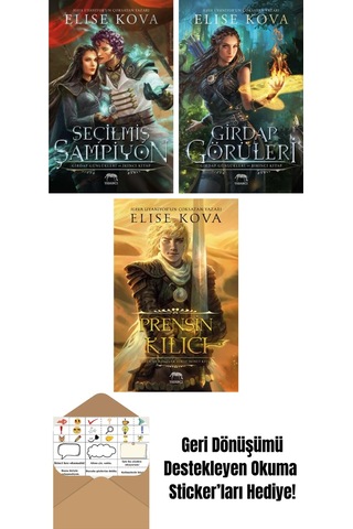 Seçilmiş Şampiyon Girdap Günlükleri İkinci Kitap + Girdap Görüleri Girdap Günlükleri Birinci Kitap Ciltli + Prensin Kılıcı Altın Muhafızlar Serisi 2