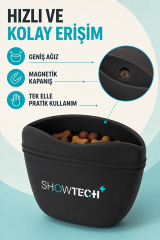 Showtech Köpek Eğitimi İçin Ödül Maması Çantası