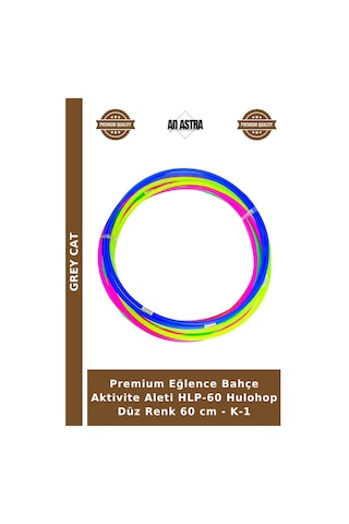 Premium Eğlence Bahçe Aktivite Aleti Hlp-60 Hulohop Düz Renk 60 Cm - K-1