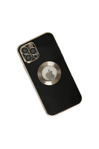 Northcity Apple Uyumlu iPhone 12 Pro Max Store Silikon Kılıf - Siyah, Esnek Ve Güçlü Koruma
