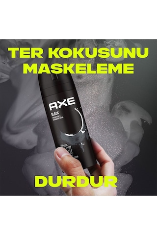 Erkek Deodorant & Bodyspray Black 48 Saat Etkileyici Koku Vücut Spreyi 150 Ml X3 Adet