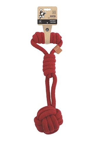 M-pets Coto Red Tug Ball Örgü Köpek Oyuncağı 36 Cm 244-50008.01