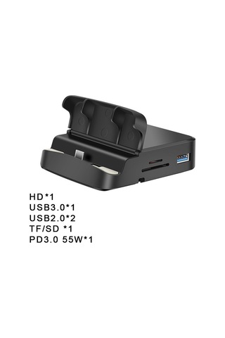 Samdoo 8-in-1 Type-c Hub: Usb3.0/2.0, Hd, Sd/tf Kart Okuyucu, 55w Pd Şarj, Masaüstü Tutucu İle Genişletme Dökümesi