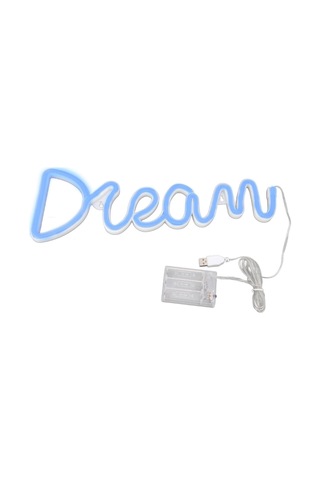 Led Neon Işık Rüyası Pil Usb İle Çalışan Neon Duvar Lambası Yatak Odası Oturma Odası Bar Partisi İçin Mavi