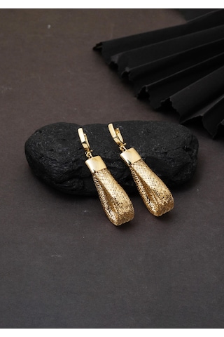 Bilezikci İtaly 14 Ayar Altın Sallantılı Küpe Sarı Altın