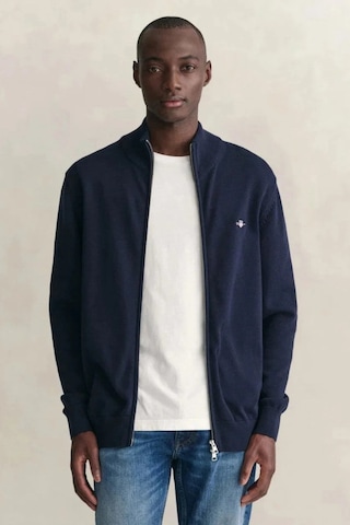Gant Erkek Lacivert Regular Fit Fermuarlı Hırka-24669
