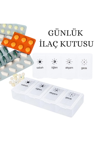 2 Adet Günlük İlaç Kutusu İlaç Kutusu Düzenleyici