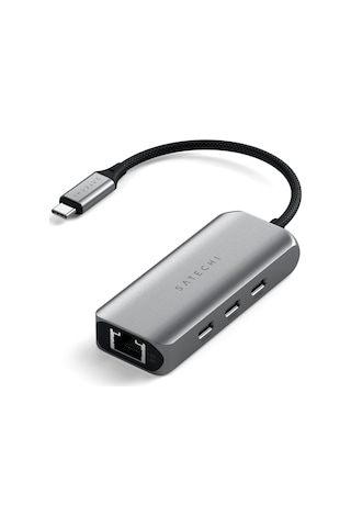 Satechi 4 İn 1 Usb-c Hub 2.5gbit Ethernet Uzay Grisi St-h3c25em