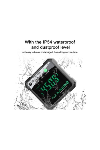 Lepmerk Ip54 4 90 Taşınabilir Dijital Eğim Ölçer Lcd Arka Yeşil