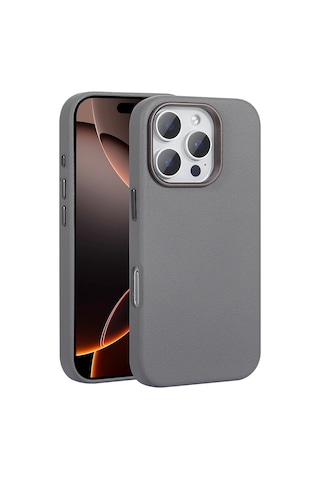 Apple Uyumlu iPhone 16 Pro Max Kılıf Magsafe Şarj Özellikli Pu Deri Redclick Adora Kapak