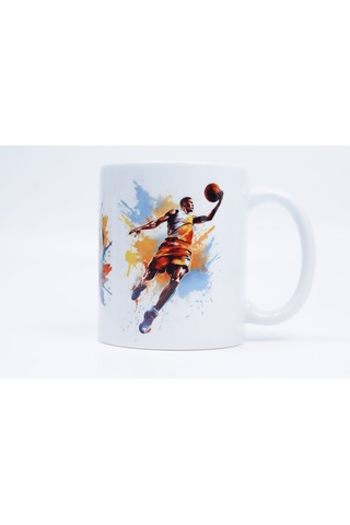 Splash Dunk Seramik Kupa Beyaz - Çok Renkli