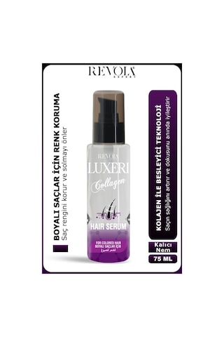 Luxeri Boyalı Saçlar İçin Saç Bakım Serumu 75 Ml Kolajen