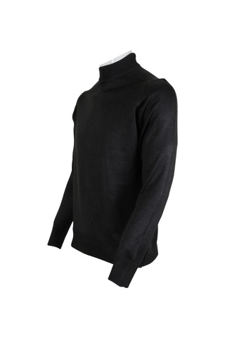 Erkek Füme Kazak Yarım Balıkçı Yünlü Klasik Normal Kesim Rar00796