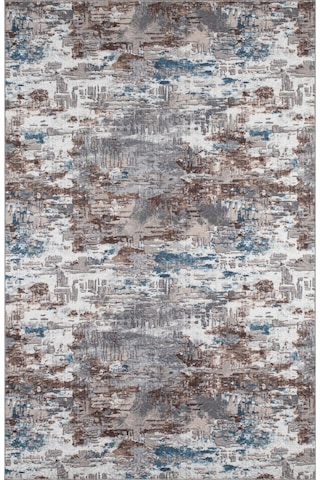Raschel Carpet Mavi-kahve Emboss Çökme Kalın Yumuşak Kaymaz Özel Taban Halı Yolluk Kahverengi