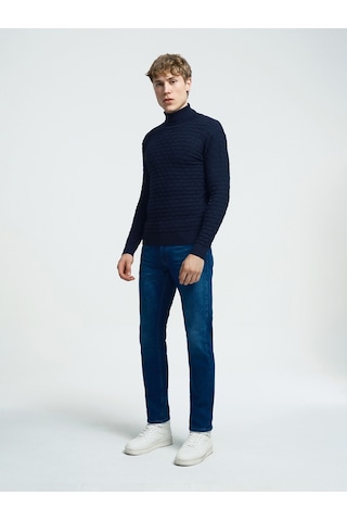 Slim Fit Erkek Kazak Lacivert
