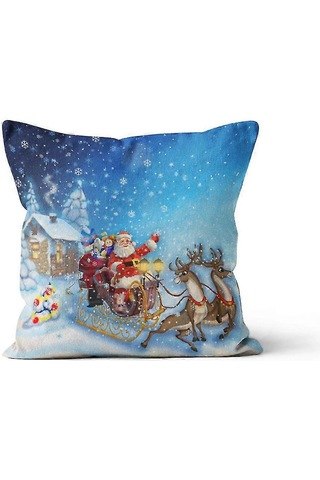 Ev Dekorasyonu Yastık Kılıfı Noel Baskılı Yastık Kılıfı Y0005 Diğer