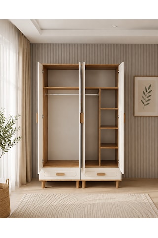 Liva 4 Kapaklı Membranlı Gardırop Dolap Diğer