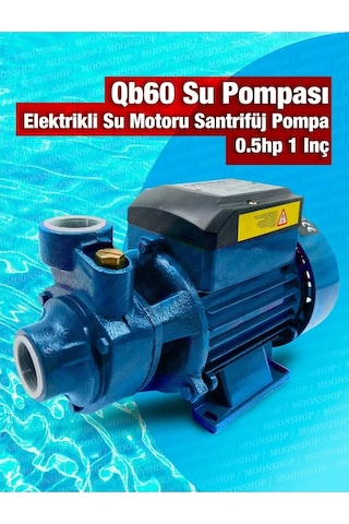 Bakır Sargı Qb-60 1 Parmak 0.55 Hp 0.55 Kw Su Motoru Su Pompası D