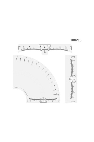 Wezone Pvc Kirli Olmayan Kaş Tasarım Çizgileri - Doğru Konumlandırma Ve Simetri İçin Tek Kullandım 100 Adet