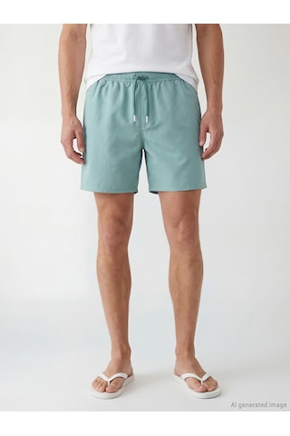 Lcw Swımwear Yeşil Kısa Boy Erkek Yüzme Şort