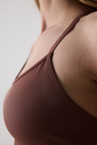 Penti Ribbed Micro Bonding Kahverengi Üst