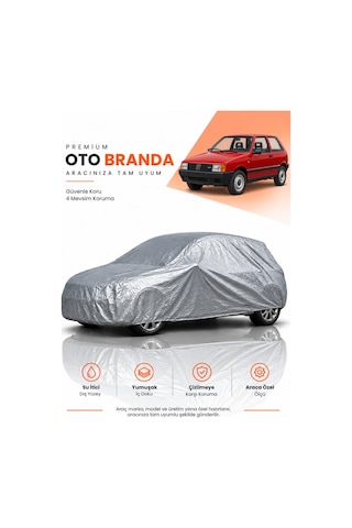 Fiat Uno 1983-1995 Hatchback Uyumlu Araba Brandası Oto Branda Araba Örtüsü Araç Çadırı