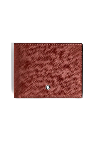 Montblanc Sartorial Deri 6 Bölmeli Cüzdan 223011 Kırmızı