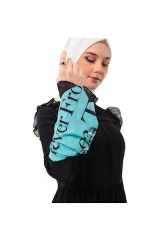 Zaytoon Filistin Atasözü Ve Geri Dönüş Anahtarı Yeşil Rengi Küçük Fular 45 45 Unisex S100050 Mavi