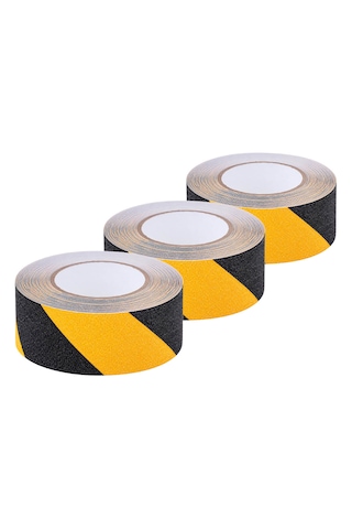 Unitape Sarı Siyah Merdiven/zemin Kaydırmaz Bant 48 Mm X 10 Mt 3 Lü Paket