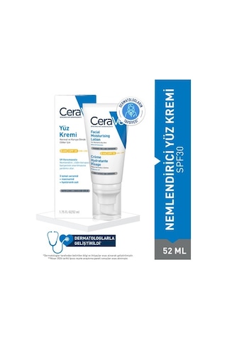Cerave Nemlendirici Yüz Kremi Spf30 52 Ml