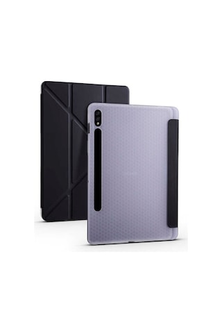Samsung Uyumlu Galaxy Tab S7 Plus T970 Kılıf Tri Folding Smart With Pen