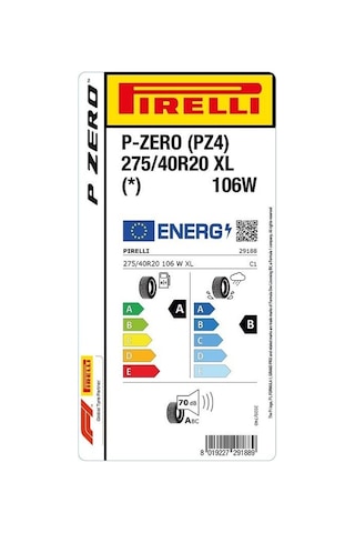 Pirelli 275/40R20 106W XL P Zero PZ4 Yaz Lastiği 2025