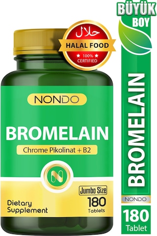 Nondo Bromelain 2400 Gdu 750 Mg 180 Tablet jumbo Boy