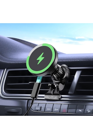 Elmpaly C36 15w Manyetik Araç Kablosuz Şarj Cihazı