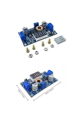 Xl4015 75w 5a Dc-dc Voltmetreli Ekranlı Voltaj Düşürücü Modül