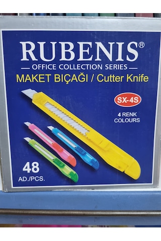 Rubenis Maket Bıçağı Dar Sx-4s 48 Li Paket