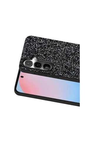 Onegif Samsung Uyumlu Galaxy S24 Plus Bright Simli Kapak - Siyah