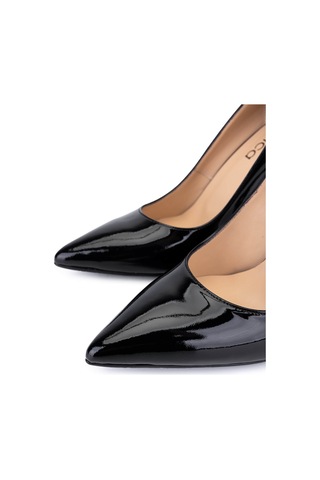 Tamer Tanca Kadın Hakiki Deri Siyah Rugan Topuklu Ayakkabı 1036 8120 Bn Ayk Sk25-26 Sıyah Rgn Siyah