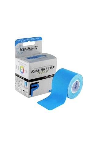 Kinesio Tex Gold Bant Fingerprint Kinesiology Tape 5 CM x 5 M Mavi